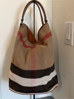 Burberry Canvas Bucket Bag